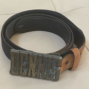 Customized Personalized Silver Creek Classics Brown and Black Men’s Belt